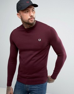 Хлопковый джемпер цвета красного дерева Fred Perry - Красный