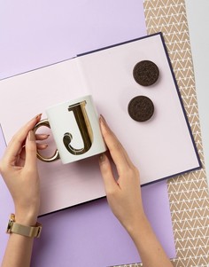 Кружка с буквой J Sass &amp; Belle - Мульти