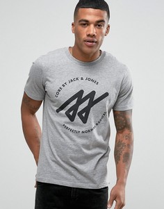 Футболка с геометрическим принтом Jack &amp; Jones - Серый