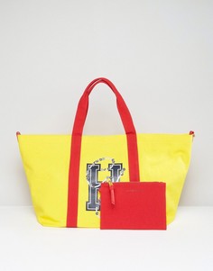 Парусиновая сумка на плечо с логотипом Tommy Hilfiger Gigi Hadid - Желтый