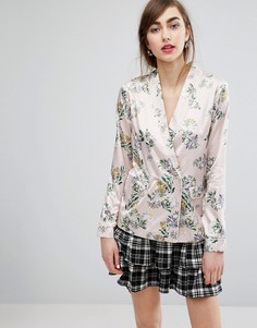 Рубашка в пижамном стиле с цветочным принтом E.F.L.A - Мульти