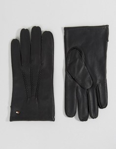 Базовые кожаные перчатки Tommy Hilfiger - Черный