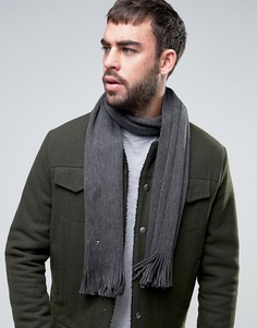 Шерстяной шарф с флажком Tommy Hilfiger - Серый