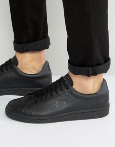 Кожаные кроссовки Fred Perry B721 - Черный