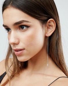 Серьги-цепочки с подвеской ASOS - Розовый