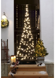 Светодиодная елка на дверь