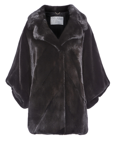 Норковая шуба с английским воротником De la Manie