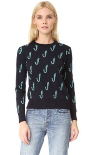 Жаккардовый пуловер Fish Maison Kitsune