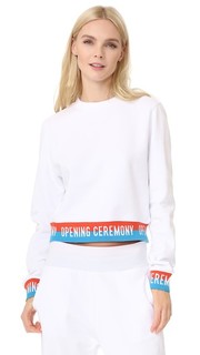 Укороченная толстовка с эластичной отделкой с логотипами Opening Ceremony