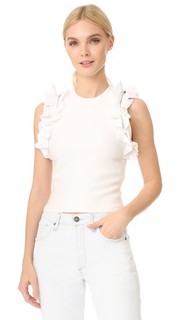 Однотонный спортивный топ с оборками и молниями 3.1 Phillip Lim