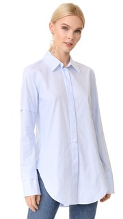 Рубашка под смокинг Ticking в полоску Helmut Lang