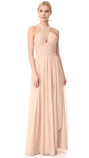 Вечернее платье с американской проймой и вырезом Monique Lhuillier Bridesmaids