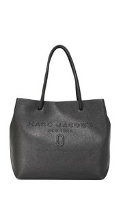 Объемная сумка-шоппер с короткими ручками и логотипом Marc Jacobs