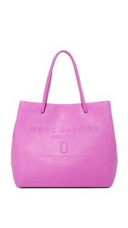 Объемная сумка-шоппер с короткими ручками и логотипом Marc Jacobs