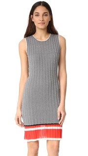 Платье с шевронным рисунком Grey Jason Wu