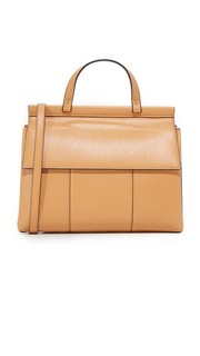 Сумка-портфель с ручкой сверху и печатной буквой T Tory Burch