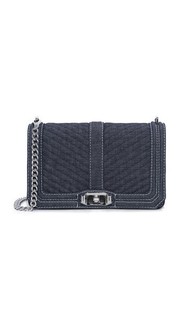 Стеганая сумка через плечо Love с шевронами Rebecca Minkoff