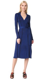 Платье-халат с длинными рукавами Diane von Furstenberg