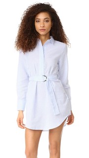 Платье-рубашка в стиле восточного халата в полоску Minkpink