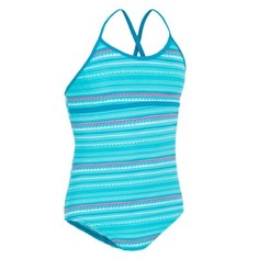 Слитный Купальник С Завязками На Спине Zigzag Blue Для Девочек Tribord