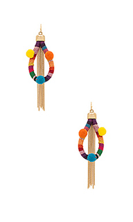 Dahl multi pom pom earrings - Ettika