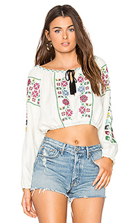 Denim off shoulder top - FARM