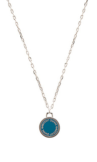 Enamel logo disc pendant - Marc Jacobs