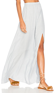 Stripe twill jen slit skirt - Clayton