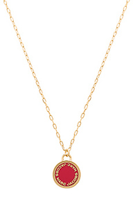 Enamel logo disc pendant - Marc Jacobs