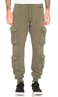 Washed cargo pant - OFF-WHITE