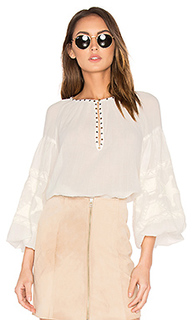 Embroidered tunic top - Maison Scotch