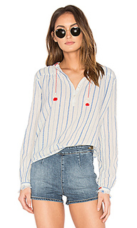 Embroidered woven top - Maison Scotch