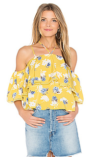 Flower print cold shoulder top - J.O.A.