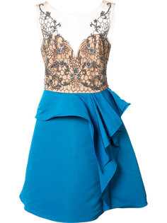 платье с вышивкой Marchesa Notte
