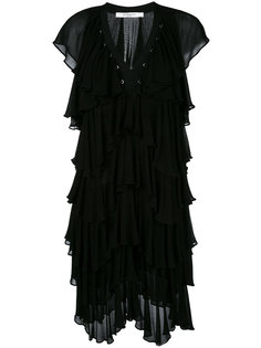 платье с оборками Givenchy