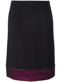 юбка с контрастным подолом Lanvin