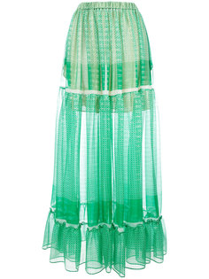 юбка макси со сборками Stella McCartney