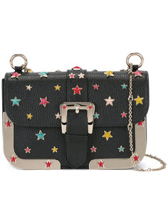 сумка на плечо с заклепками в форме звезд Red Valentino