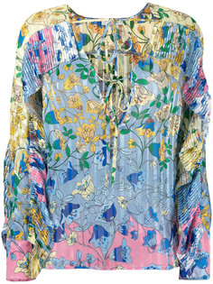 блузка с цветочным принтом Dondup
