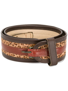 leopard print striped belt Kenzo Vintage