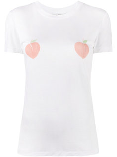 Linfield peach print t-shirt  Ganni
