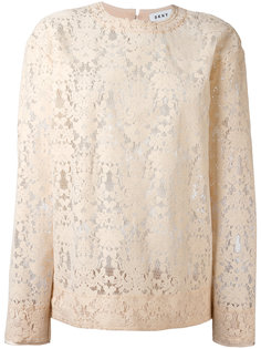 cut-out lace sweater DKNY