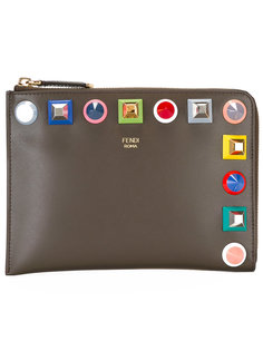 studded zip-around wallet Fendi