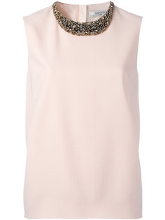 embellished collar top Lanvin