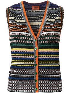 топ в полоску без рукавов  Missoni