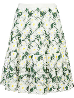юбка с цветочным узором Giambattista Valli