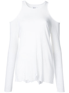 футболка с вырезами на плечах Zoe Karssen