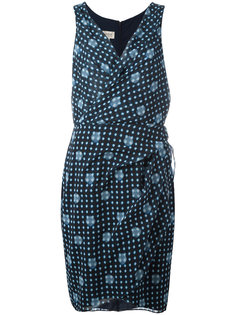 платье с запахом и узором Armani Collezioni