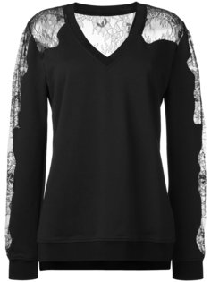 толстовка с кружевными вставками McQ Alexander McQueen