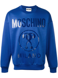 толстовка с принтом логотипа Moschino
